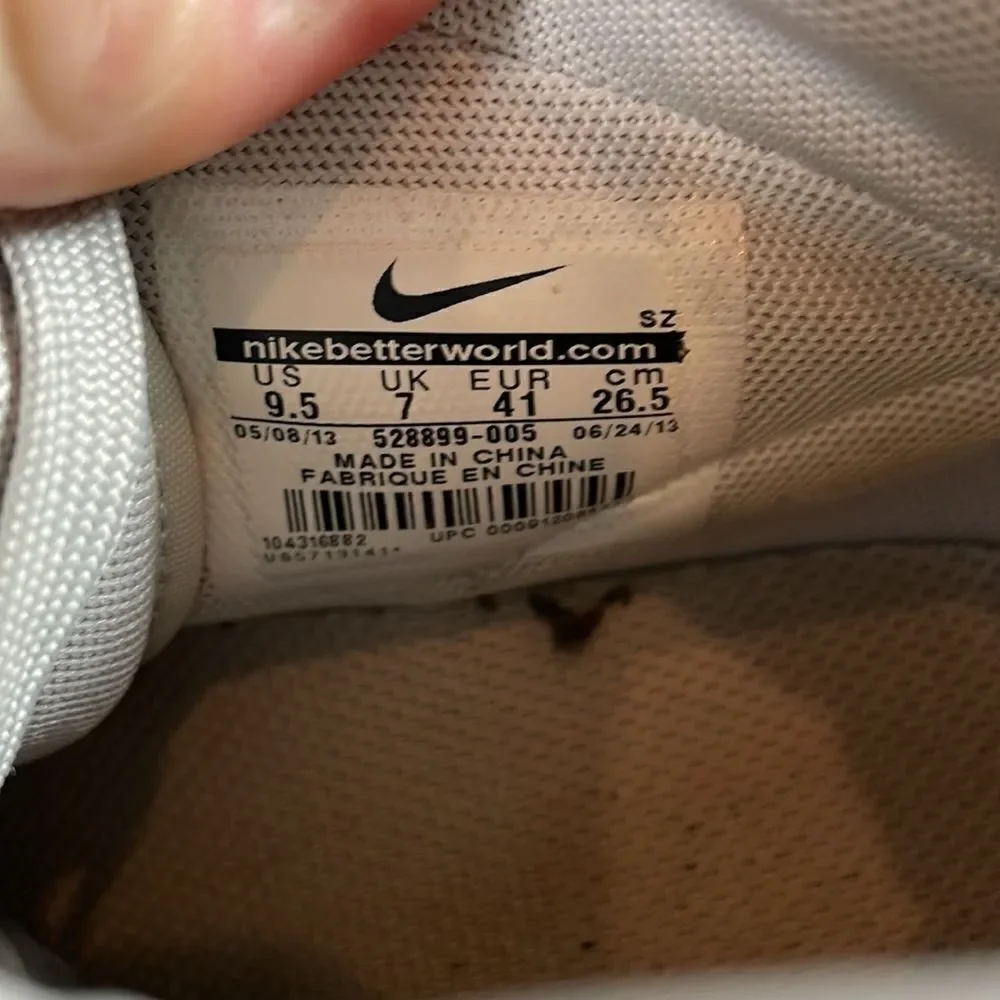Nike Dunk Sky Hi Canyon Gray Suede Leather Women’s Sz 9.5 Hidden Wedge Sneakers
